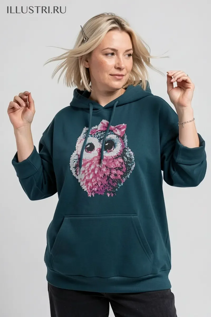 Визуализация Пушистый совенок