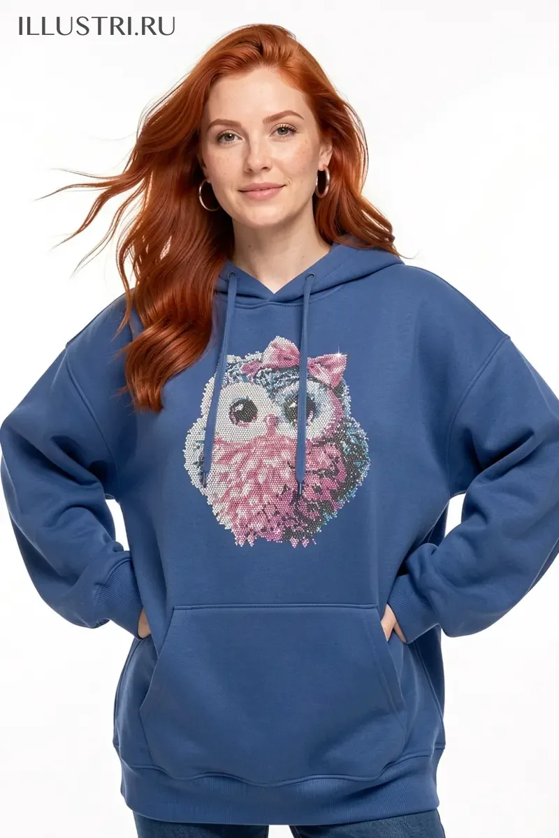 Визуализация Пушистый совенок