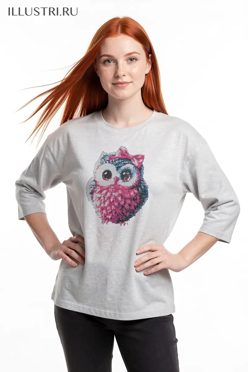 Визуализация Пушистый совенок