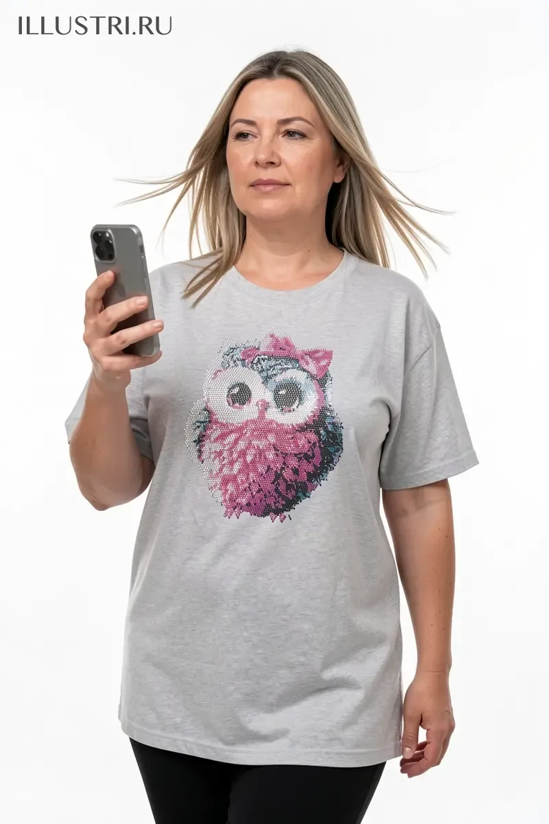 Визуализация Пушистый совенок