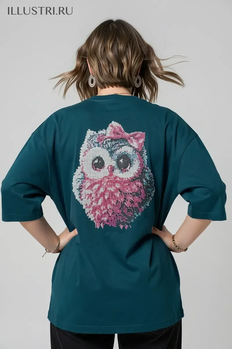 Визуализация Пушистый совенок