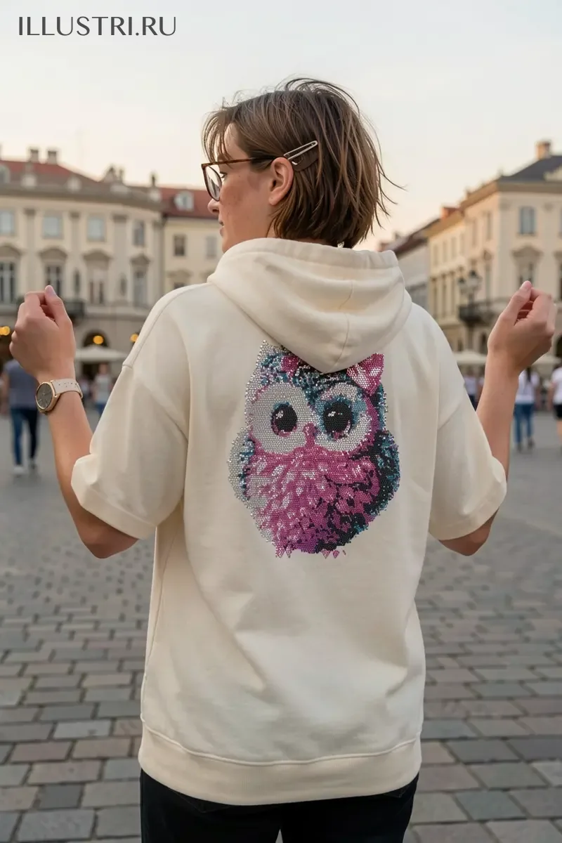 Визуализация Пушистый совенок