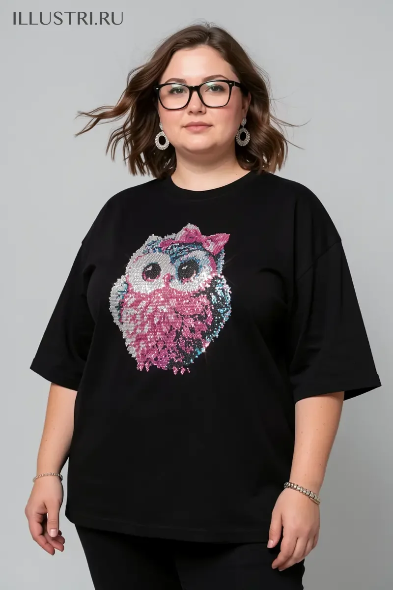 Визуализация Пушистый совенок