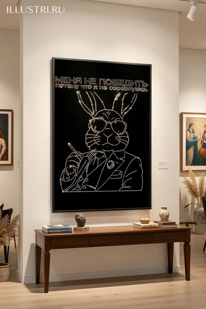 Визуализация Меня не победить потому что я не соревнуюсь