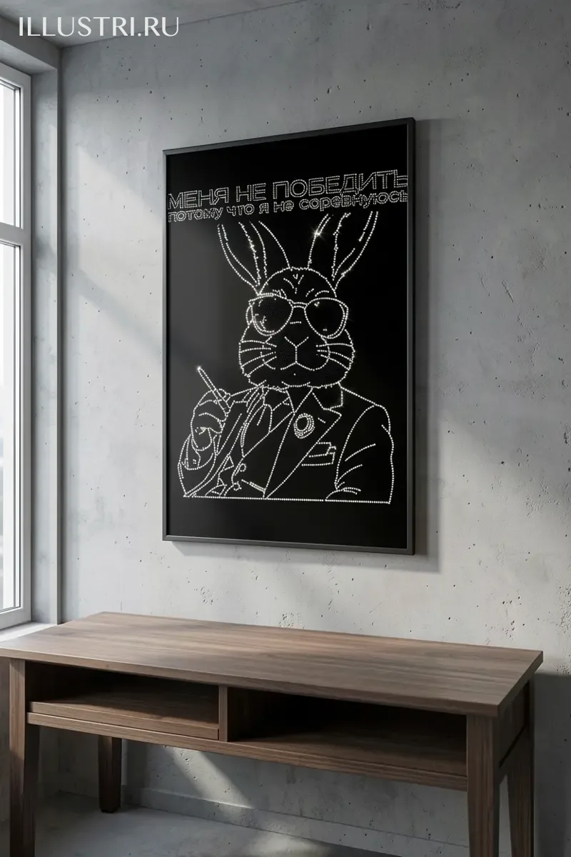 Визуализация Меня не победить потому что я не соревнуюсь