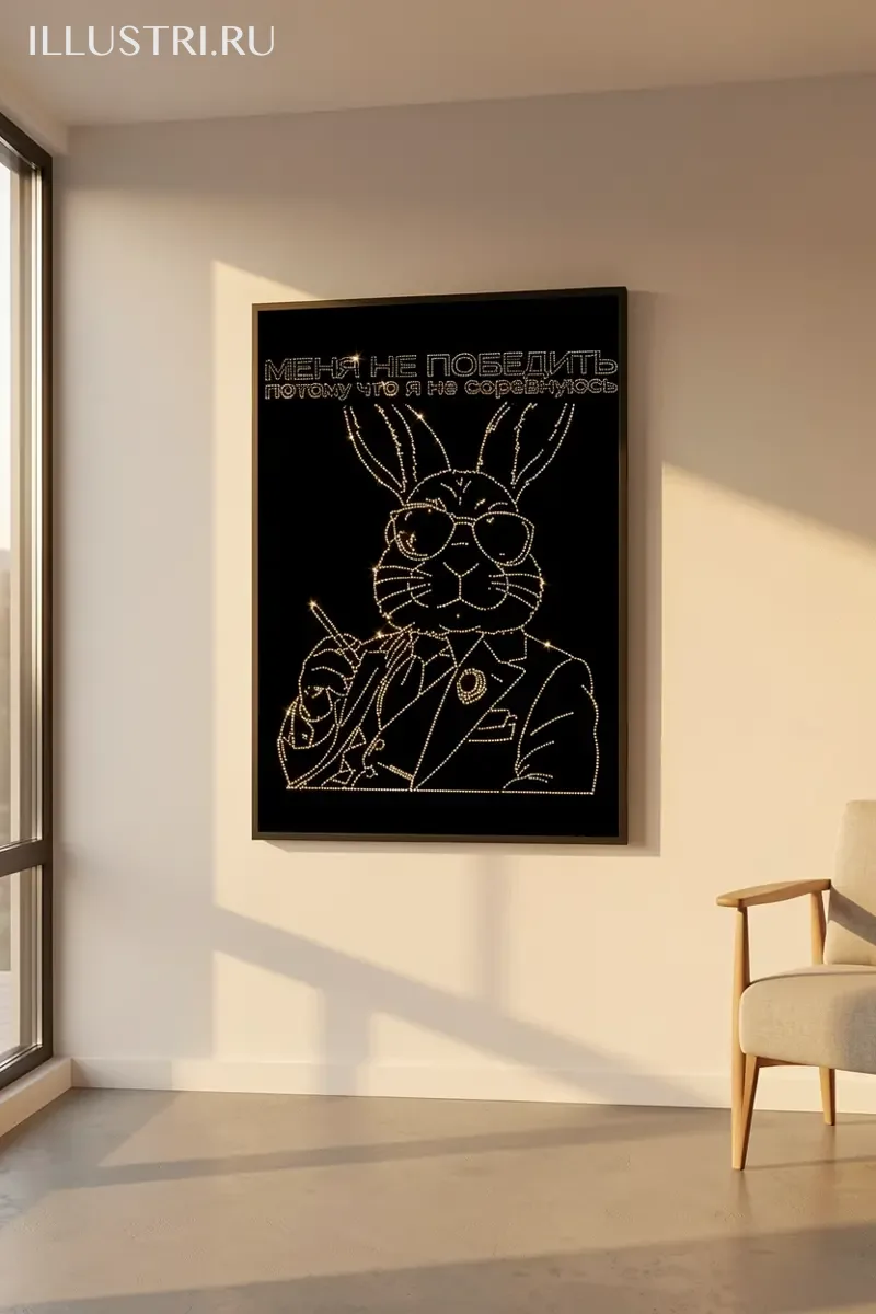 Визуализация Меня не победить потому что я не соревнуюсь