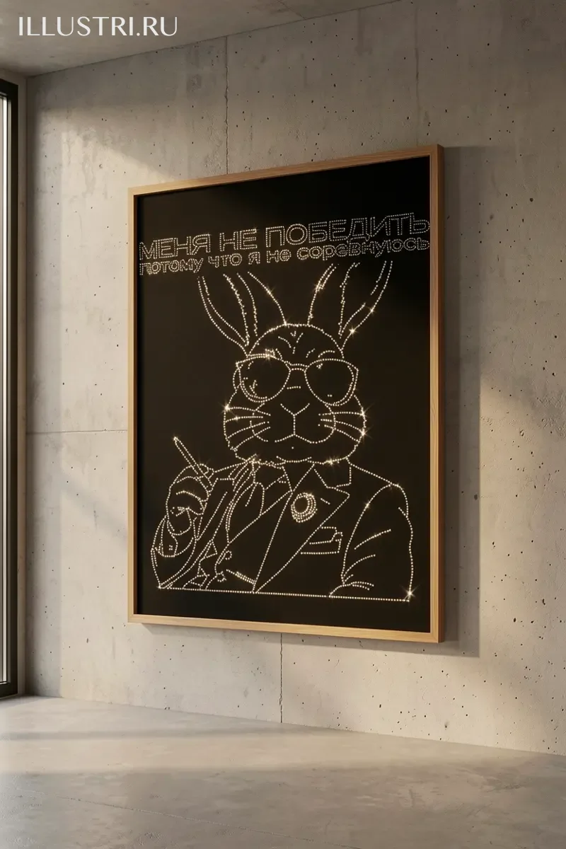 Визуализация Меня не победить потому что я не соревнуюсь