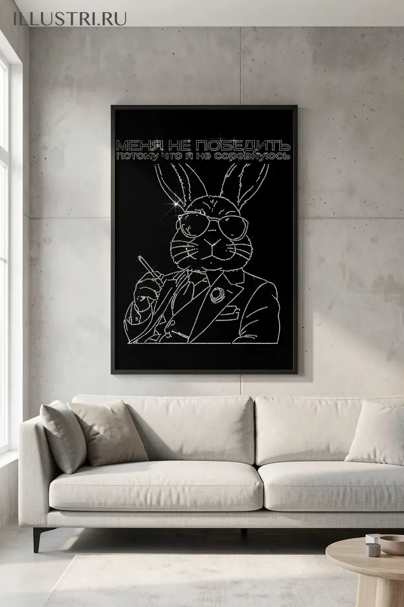 Визуализация Меня не победить потому что я не соревнуюсь