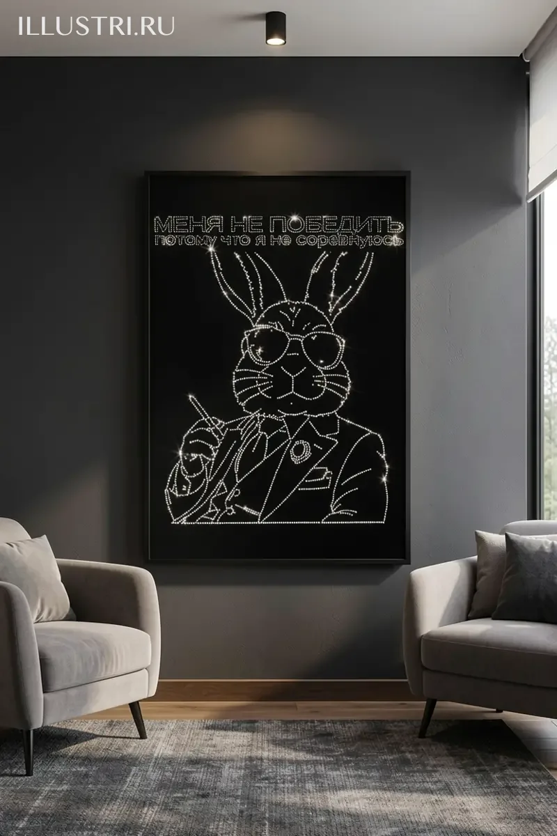 Визуализация Меня не победить потому что я не соревнуюсь