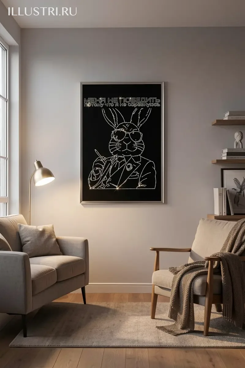 Визуализация Меня не победить потому что я не соревнуюсь