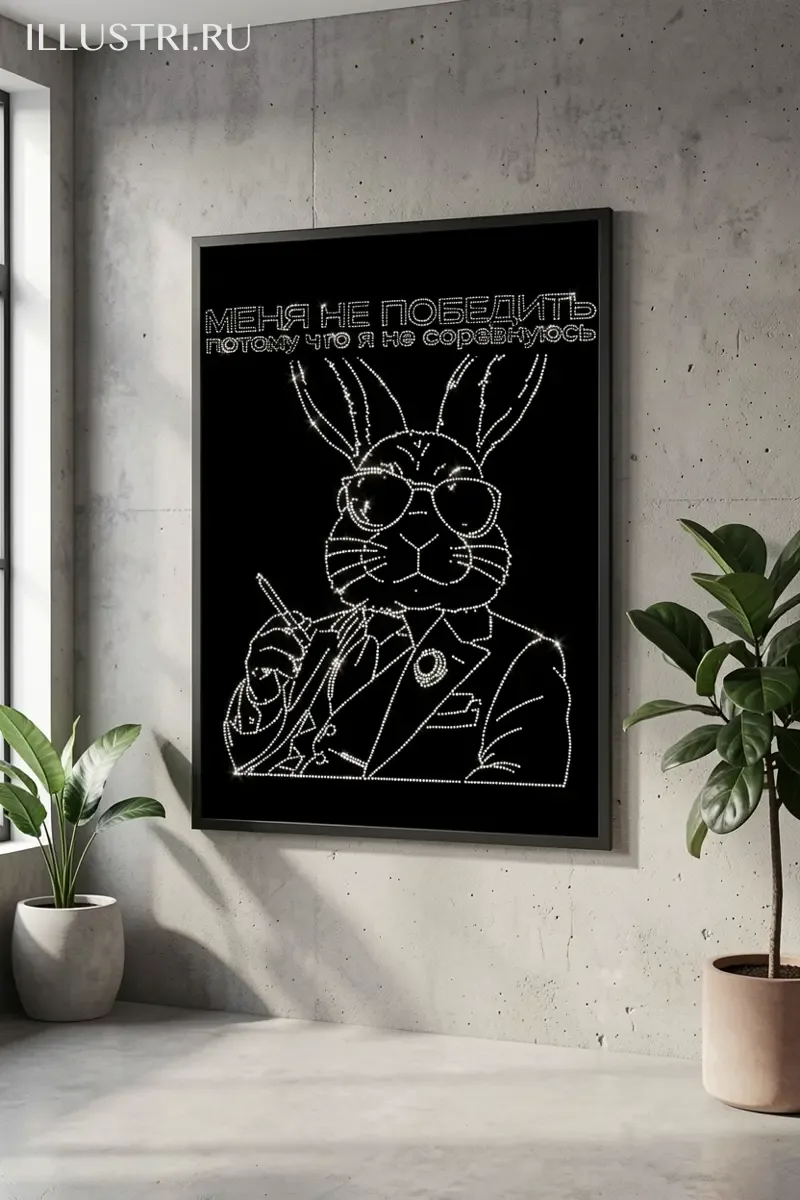 Визуализация Меня не победить потому что я не соревнуюсь