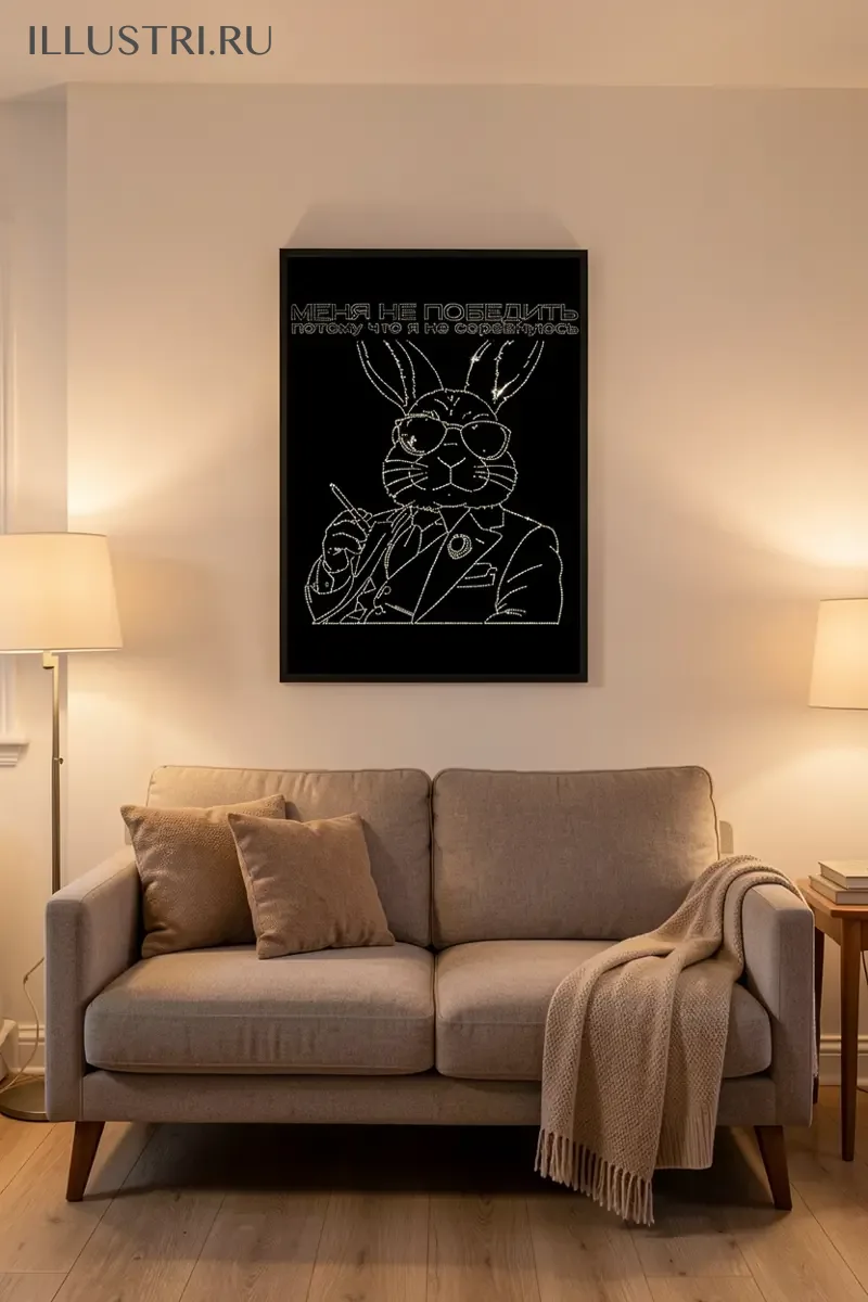 Визуализация Меня не победить потому что я не соревнуюсь