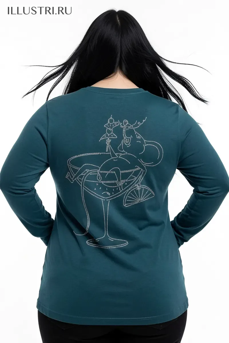 Визуализация Мышь в бокале