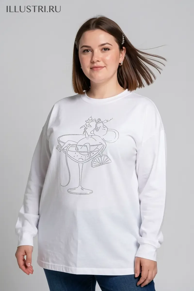 Визуализация Мышь в бокале