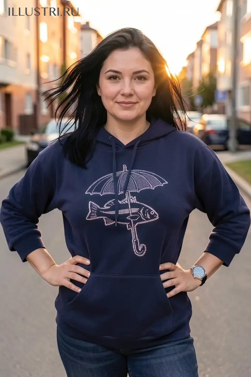 Визуализация Рыба под зонтом