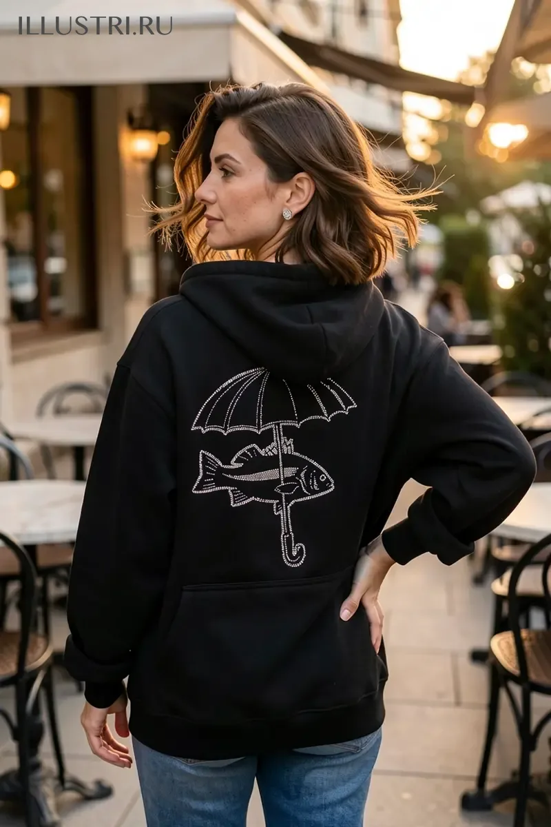 Визуализация Рыба под зонтом