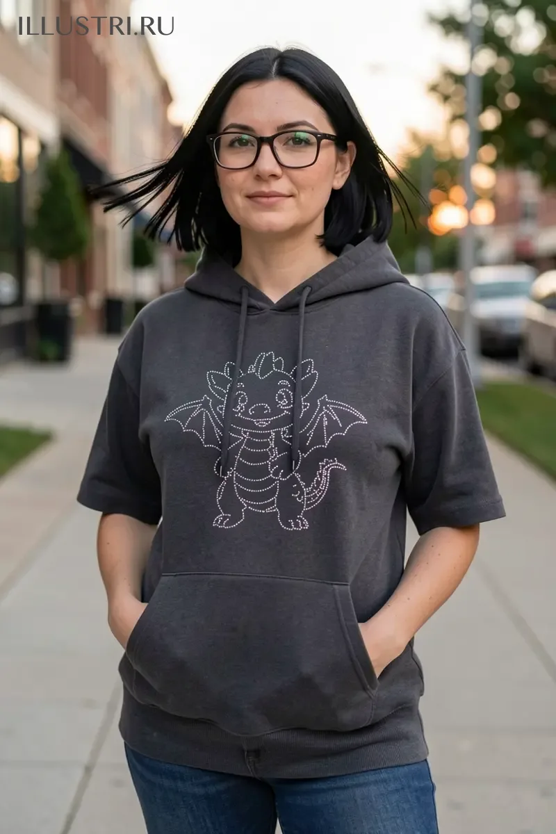 Визуализация Дракоша кристалл