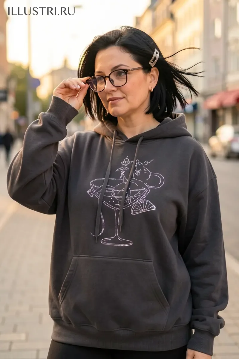 Визуализация Мышь в бокале