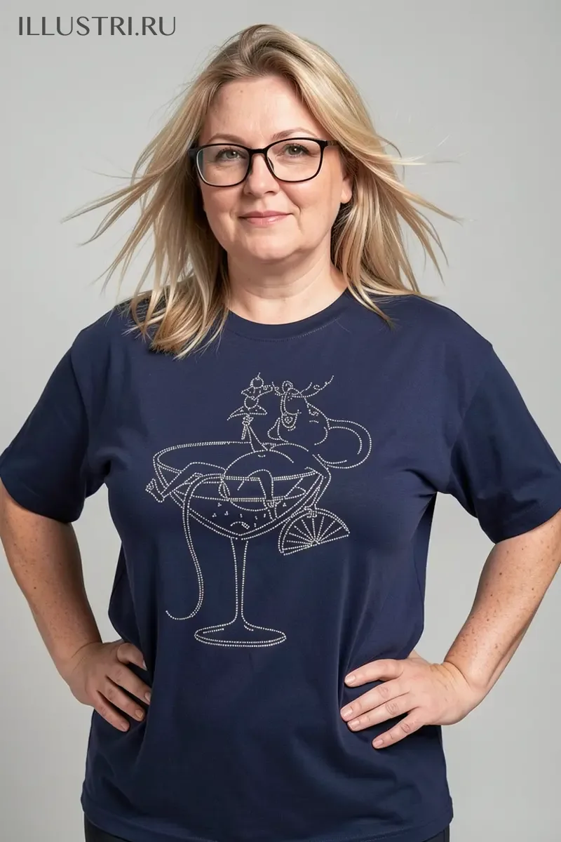 Визуализация Мышь в бокале