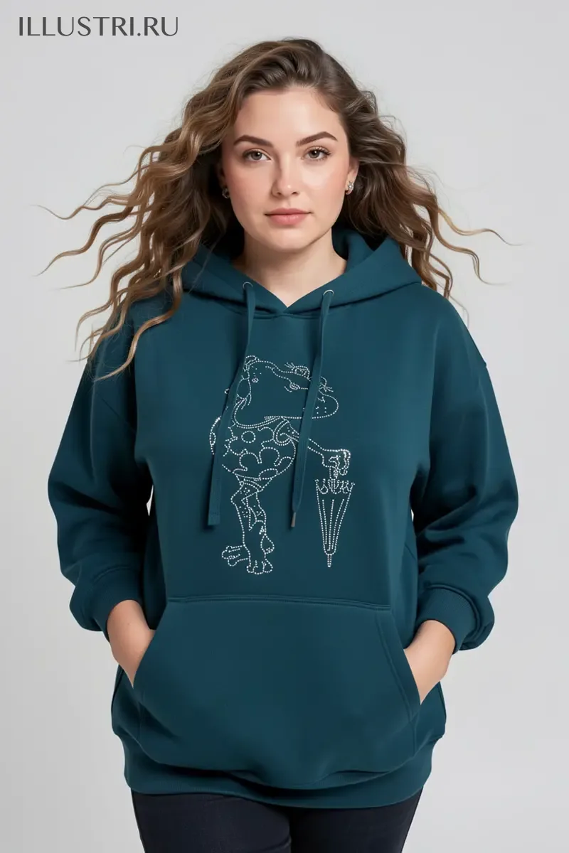 Визуализация Жаба с зонтиком