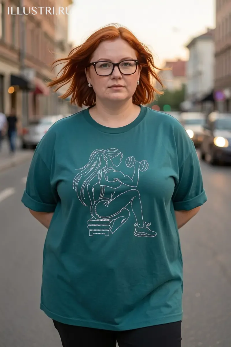 Визуализация Девушка качает руки