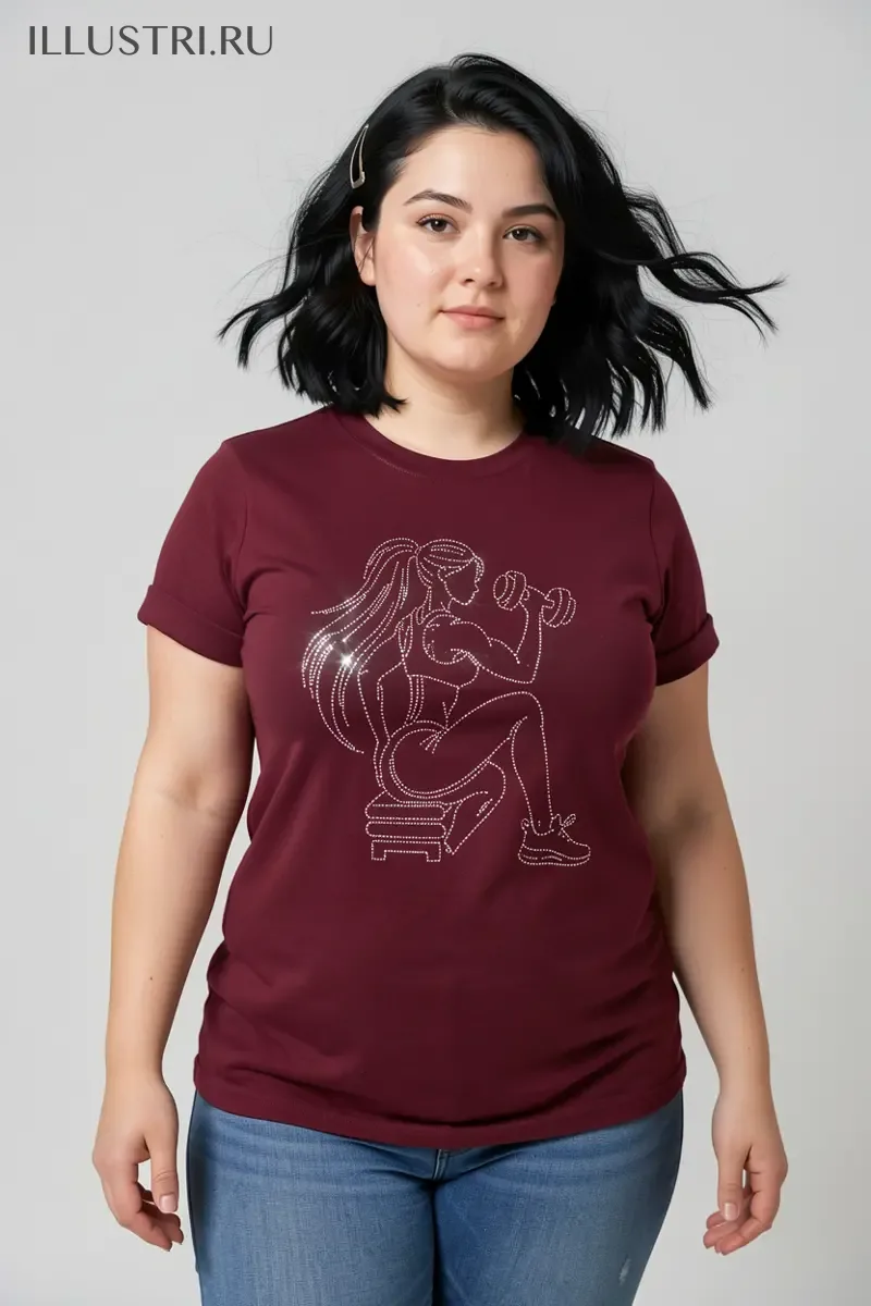 Визуализация Девушка качает руки