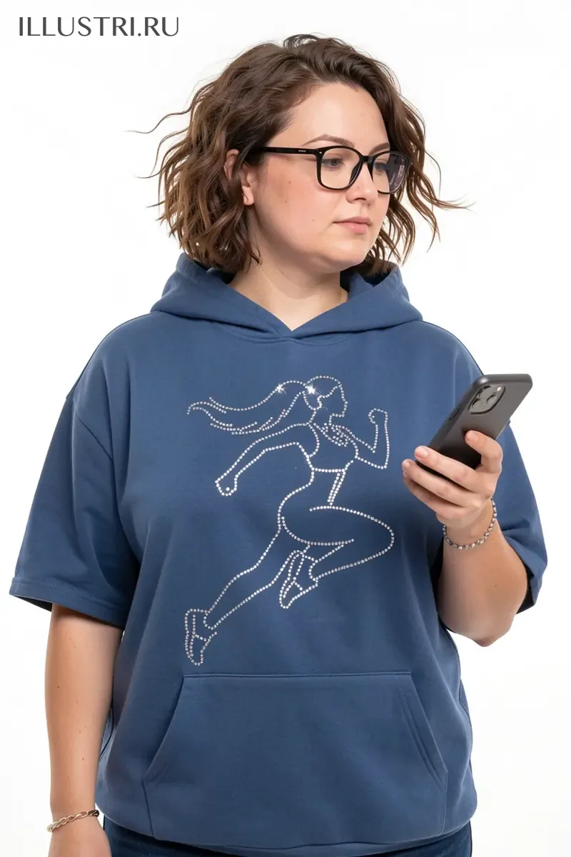 Визуализация Девушка бежит