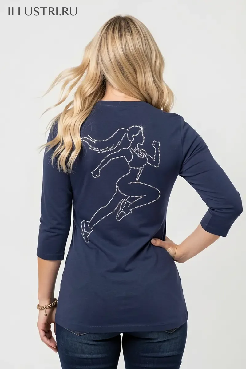 Визуализация Девушка бежит