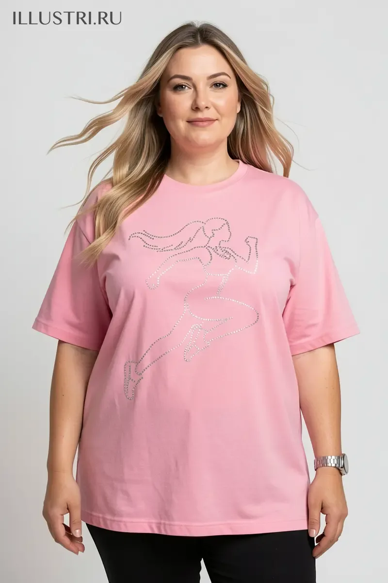 Визуализация Девушка бежит