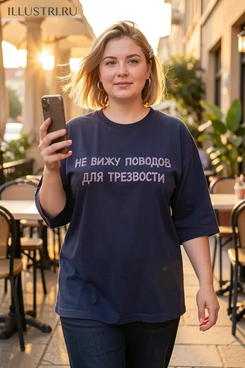 Визуализация Надпись - Не вижу поводов для трезвости