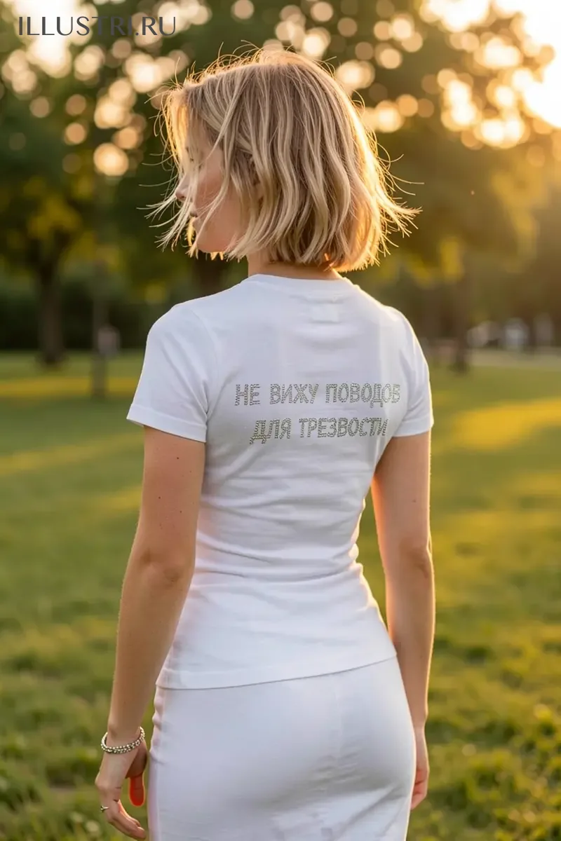 Визуализация Надпись - Не вижу поводов для трезвости