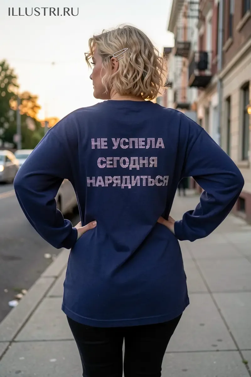 Визуализация Надпись - Не успела сегодня нарядиться