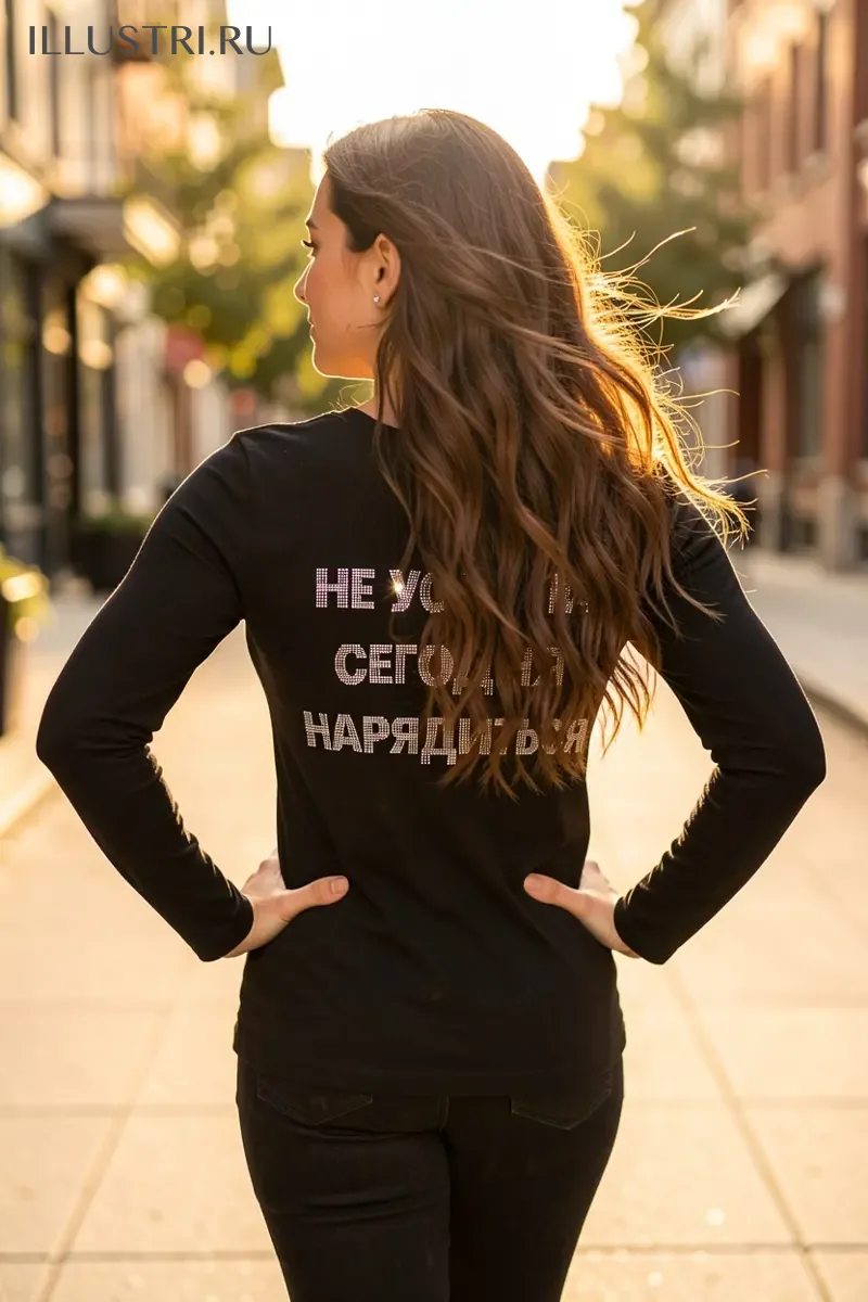 Визуализация Надпись - Не успела сегодня нарядиться