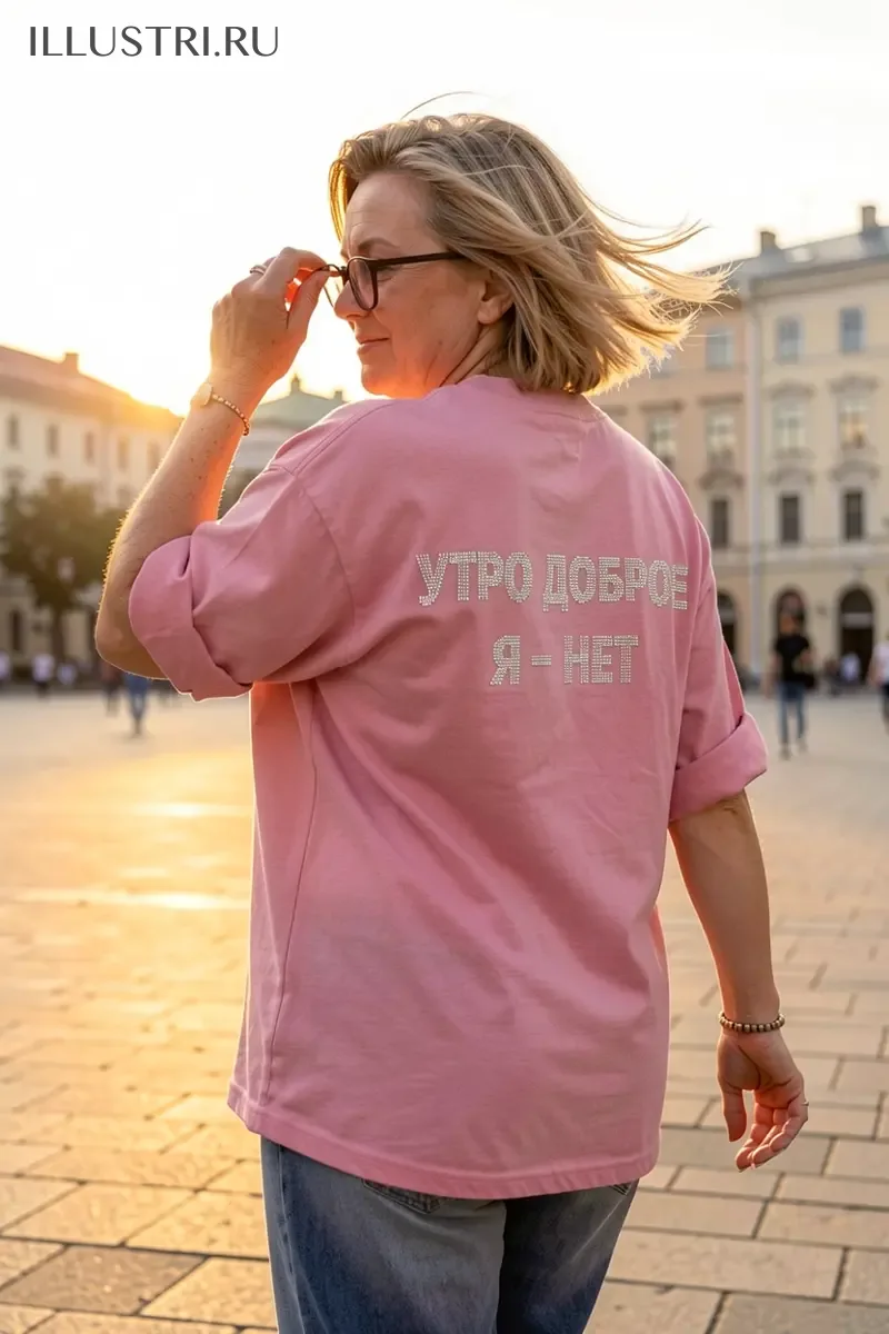 Визуализация Надпись - Утро доброе - я нет