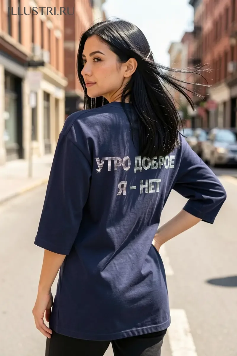 Визуализация Надпись - Утро доброе - я нет