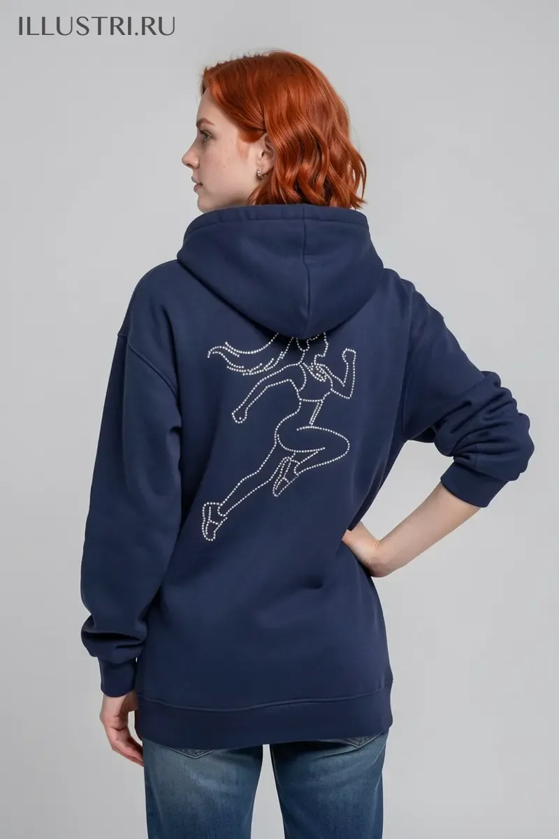 Визуализация Девушка бежит