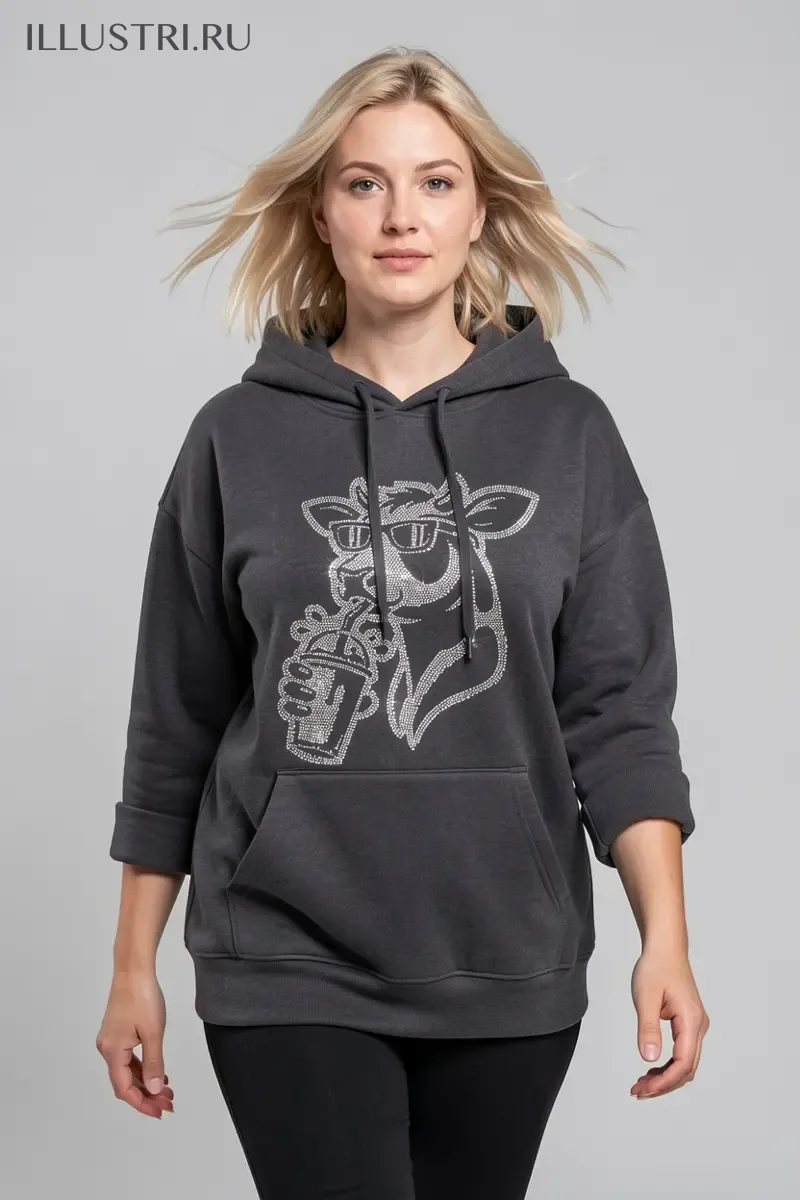 Визуализация Корова со стаканчиком