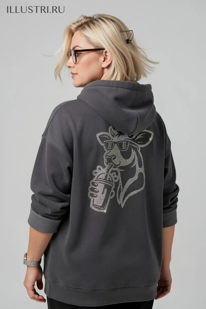 Визуализация Корова со стаканчиком