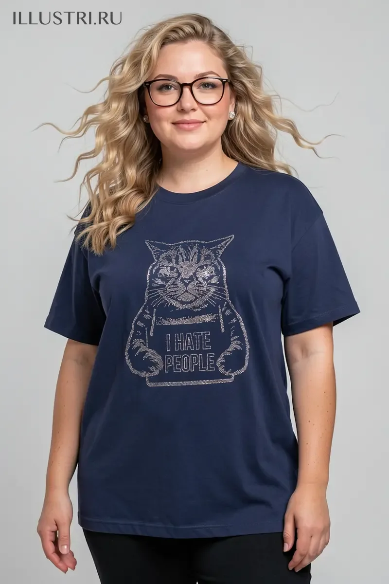 Визуализация Кот с табличкой