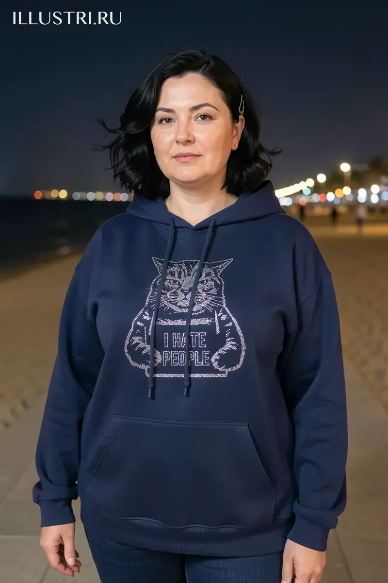 Визуализация Кот с табличкой