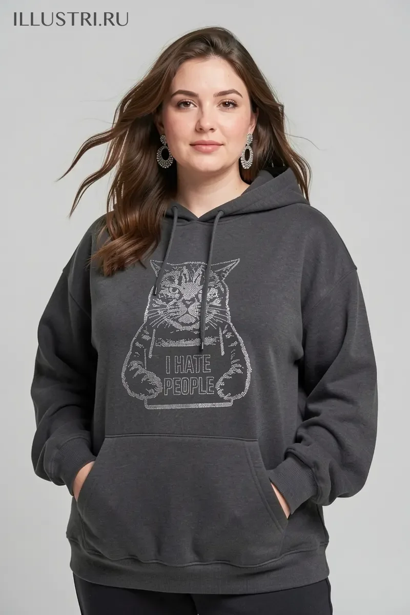 Визуализация Кот с табличкой