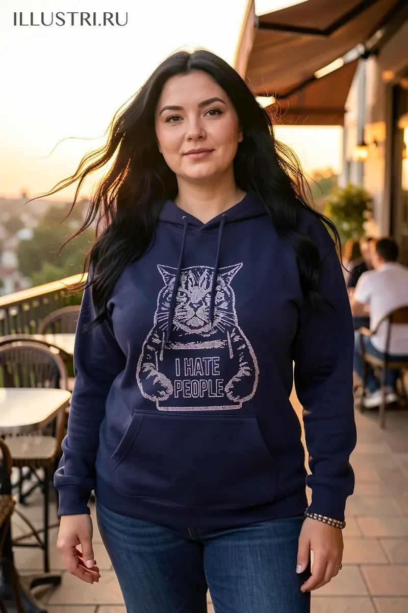 Визуализация Кот с табличкой