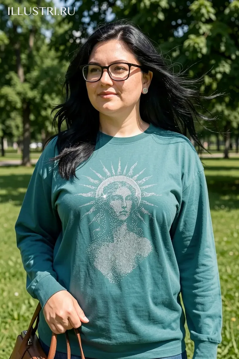 Визуализация Девушка и солнце