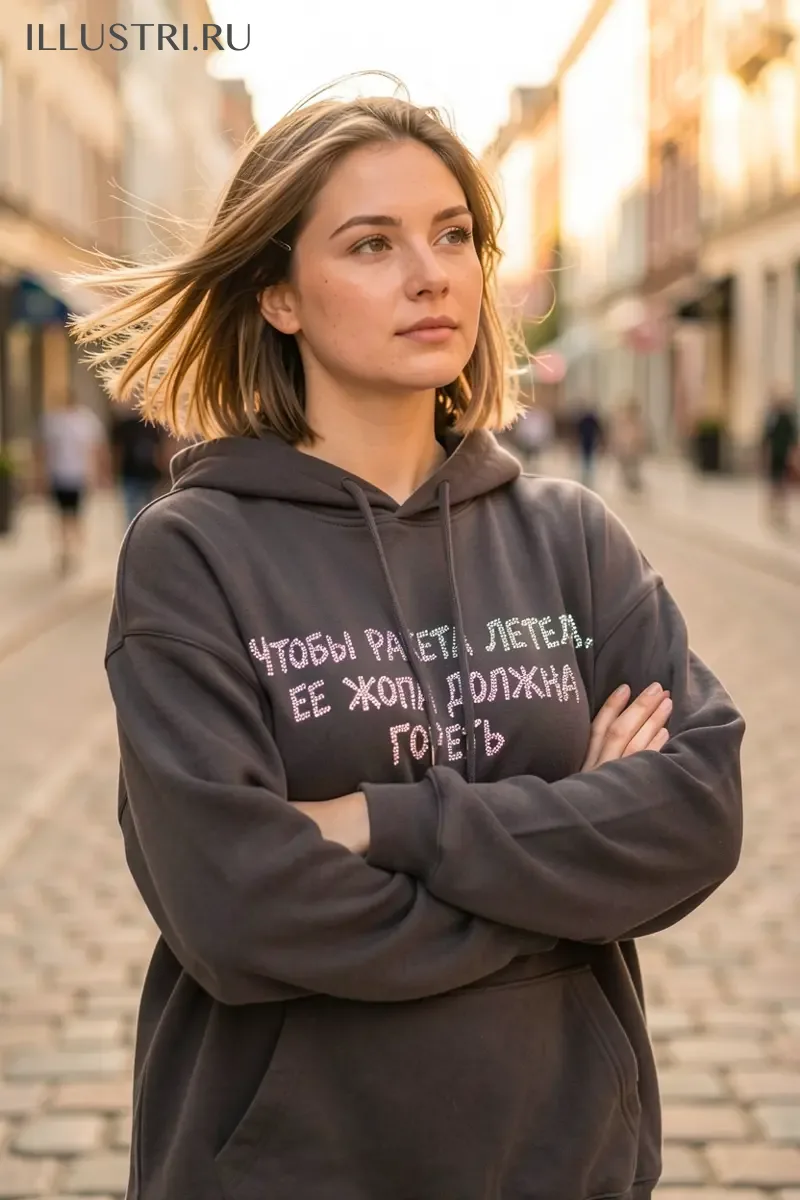 Визуализация Надпись - Чтобы ракета летела, ее жопа должна гореть