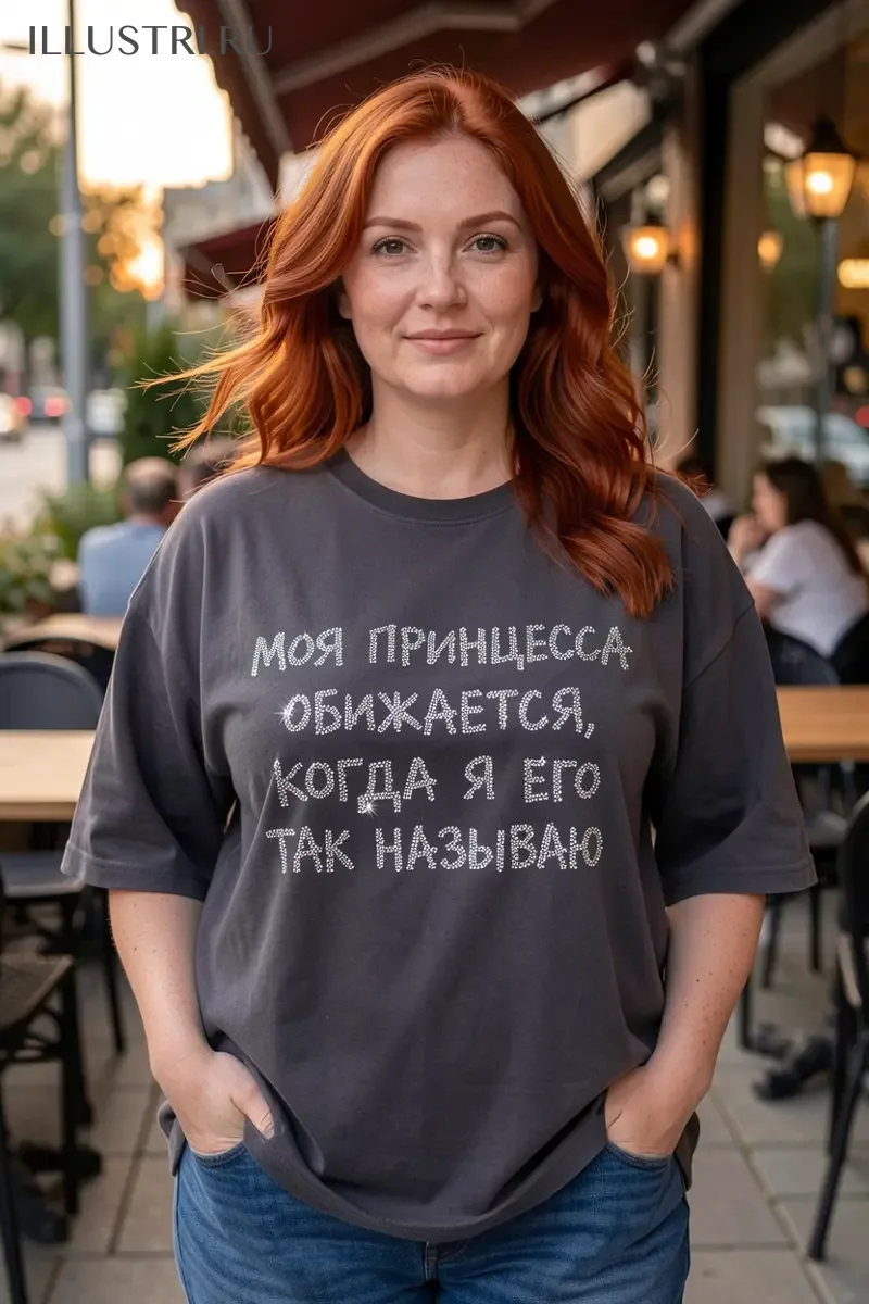 Визуализация Надпись - Моя принцесса обижается, когда я его так называю