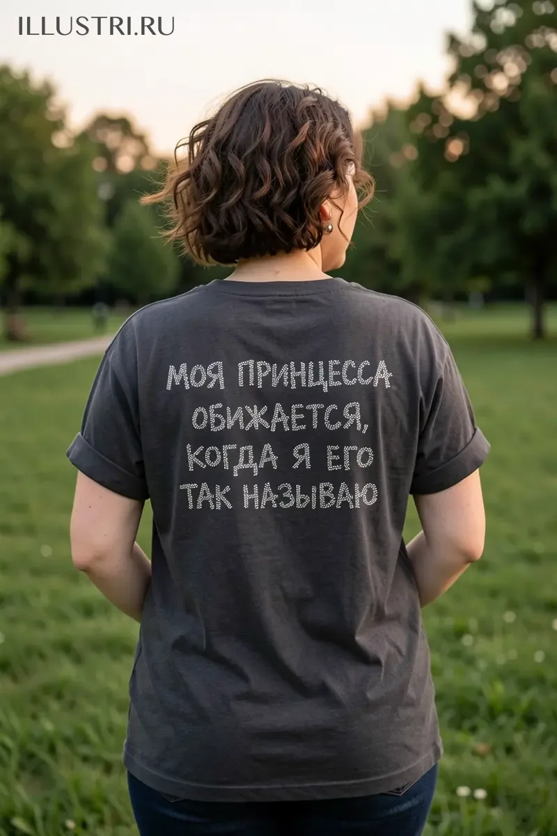 Визуализация Надпись - Моя принцесса обижается, когда я его так называю