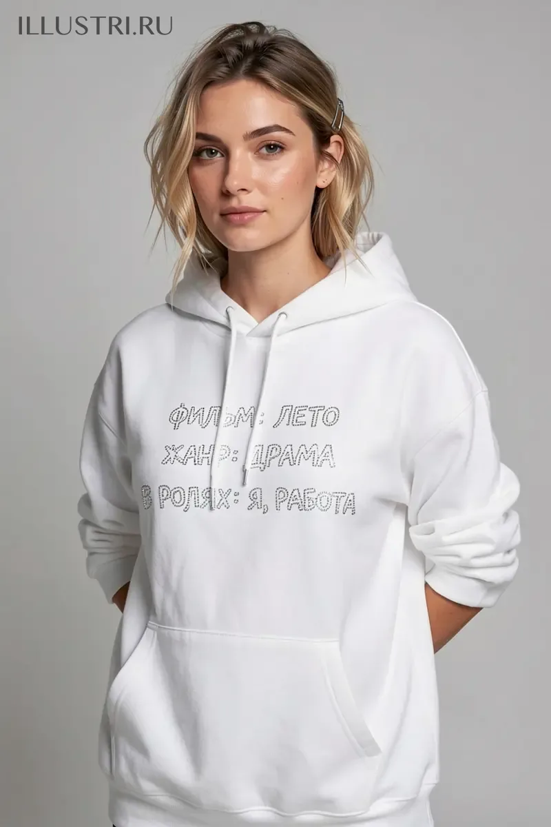 Визуализация Надпись "Фильм: Лето, Жанр: Драма"