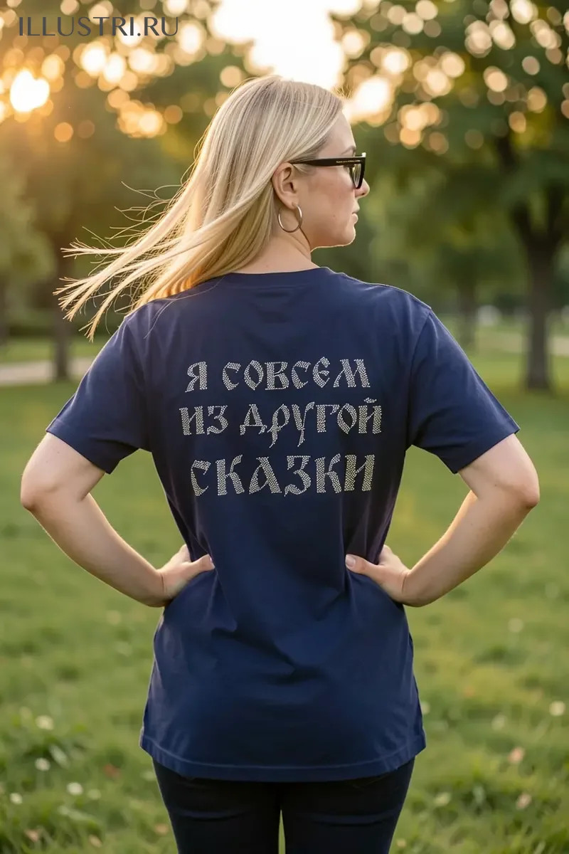 Визуализация Надпись - Я совсем из другой сказки