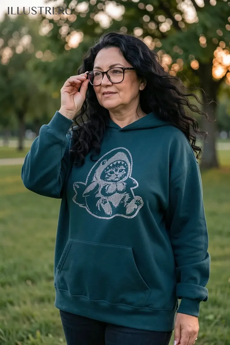 Визуализация Котик в костюме акулы