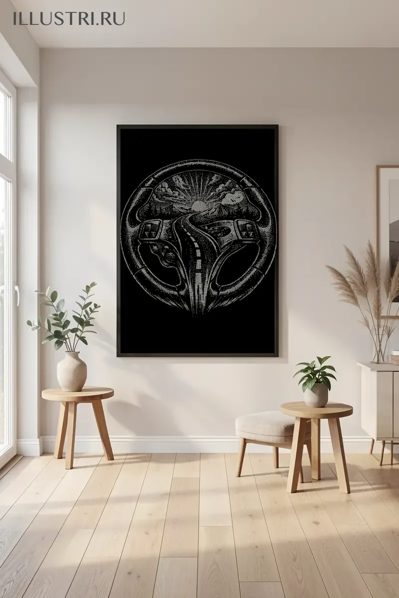 Визуализация Руль и дорога